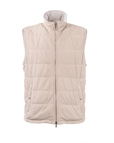 Shop BARBA  Gilet: Barba gilet in pelle.
Senza maniche.
Chiusura frontale con zip con doppio cursore.
Tasche laterali con bottone.
Vestibilità regolare.
Composizione: 100% Pelle.
Fabbricato in Italia.. KENT REV 48201-1